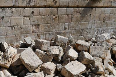 Rubble Beside the Temple Complex