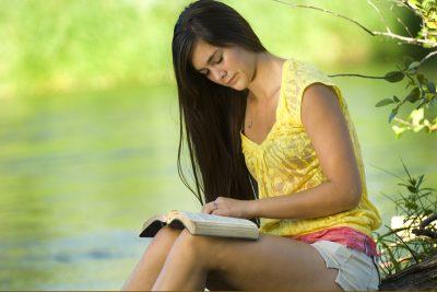 Teenage Girl Studying the Bible