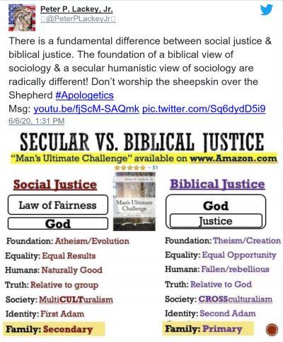 Peter P. Lackey, Jr Social Versus Biblical Justice